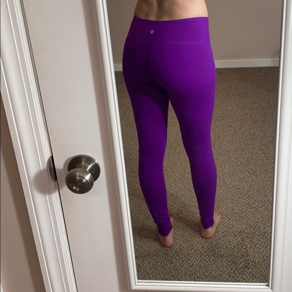 Lululemon Purple Wunder under full length size 6